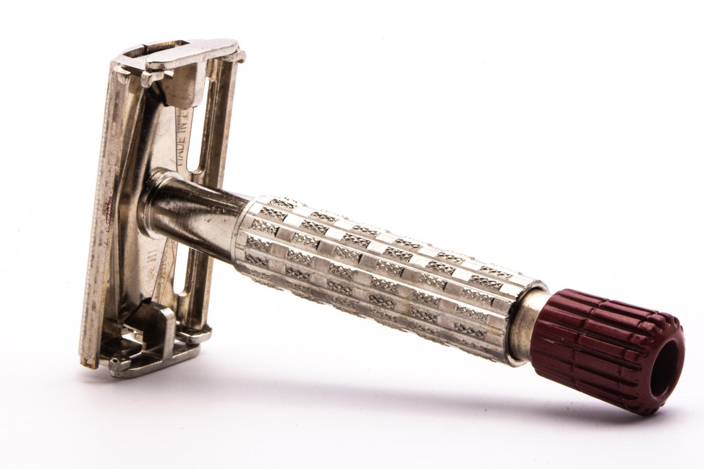 1950's Gillette British Rocket Heavy Red Tip Super Speed Safety Razor |Original Condition
