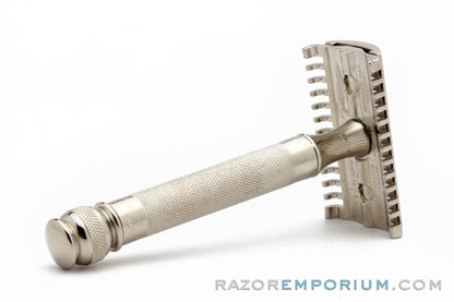 1930's Gillette Goodwill Double Edge Safety Razor | Factory Nickel Revamp