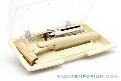 1960s Schick Injector Cream SE Safety Razor with Case