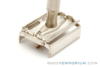1952 Gillette X4 Super Speed Double Edge Razor | Factory Nickel Revamp