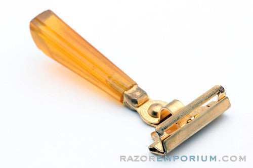 1950s Eversharp Schick Clear Handle Injector Safety Razor
