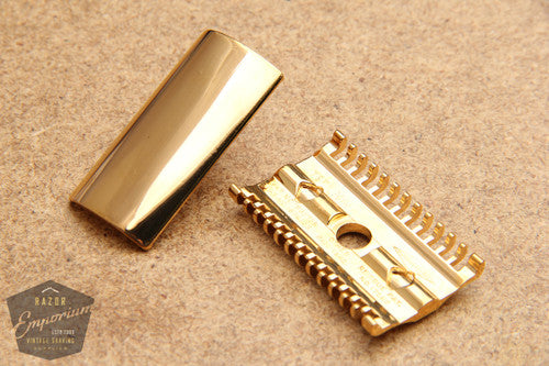 Gillette 1930's NEW Cap & Guard * Gold REVAMPED