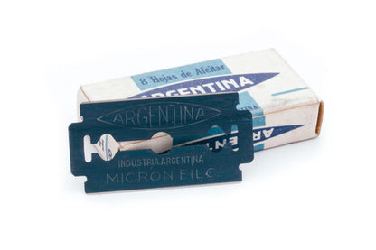 Argentina Micron Edged DE Safety Razor Blades - New Old Stock