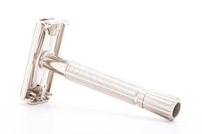 1960 F3 Gillette Flare Tip Super Speed Safety Razor | Factory Nickel Revamp