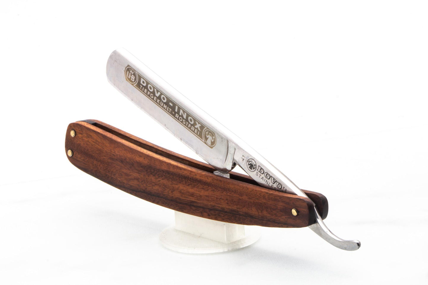 5/8" Restored Dovo Straight Razor with Custom Wood Scales