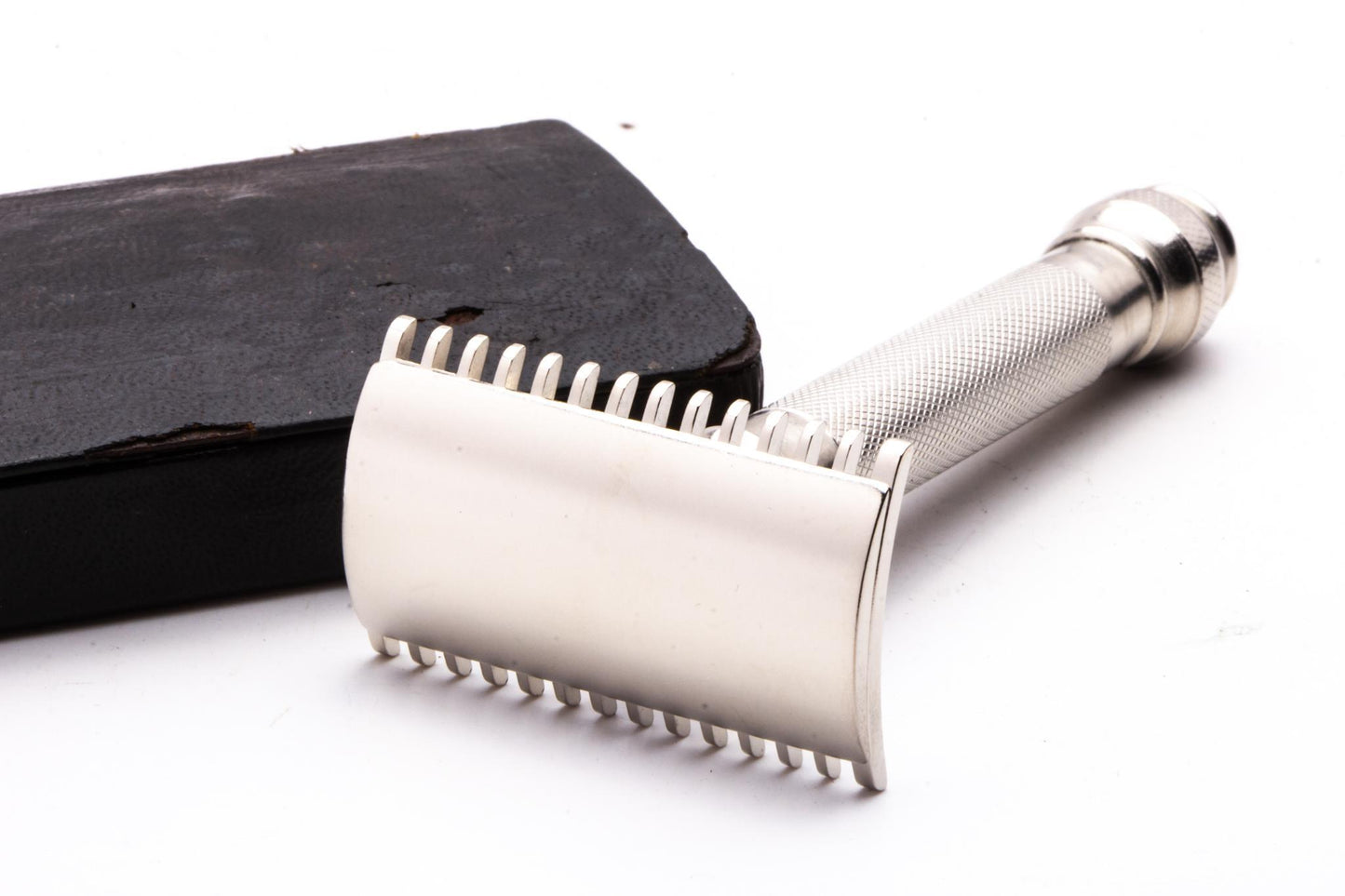 1920's Gillette Ball End Old Type Double Edge Safety Razor Set | Factory Nickel Revamp