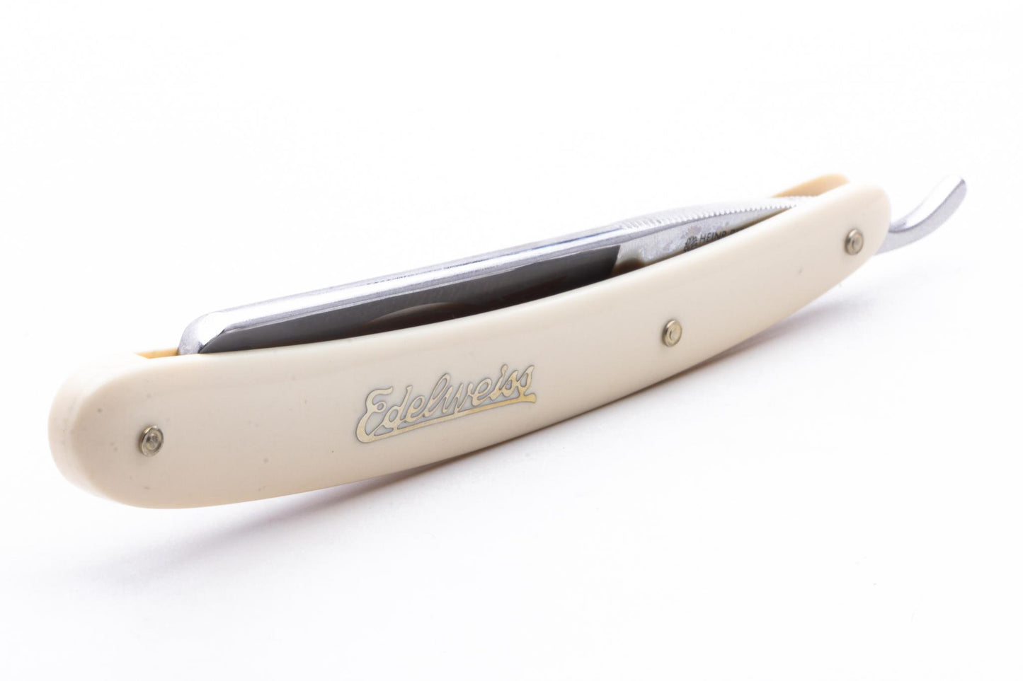 5/8" Boker White Edelweiss Round Tip Straight Razor