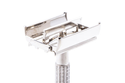 1963 I4 Gillette Flare Tip DE TTO Super Speed Safety Razor  | Factory Nickel Revamp