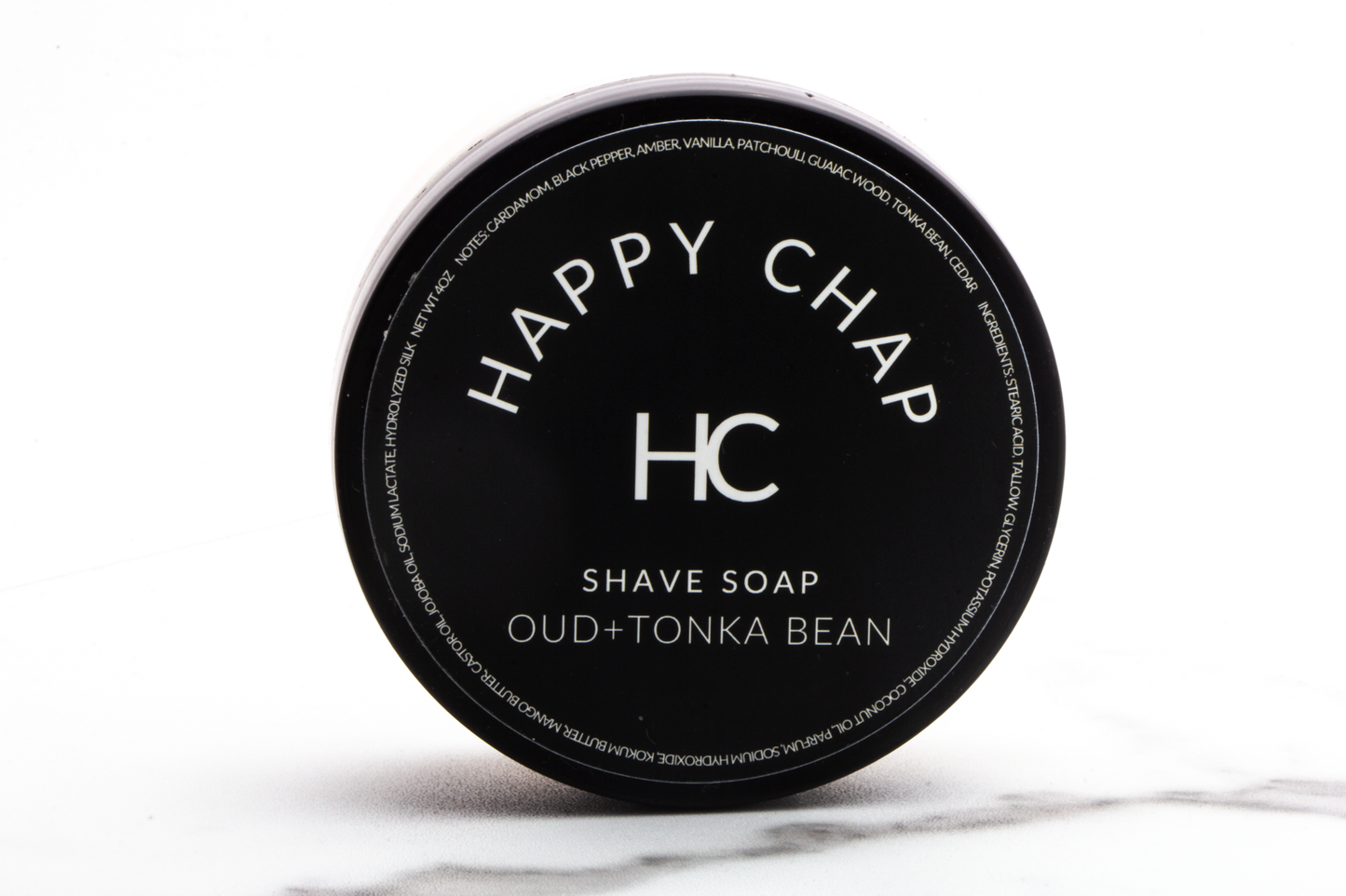 Happy Chap | Oud + Tonka Bean Shave Soap