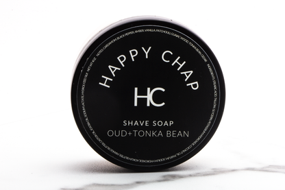Happy Chap | Oud + Tonka Bean Shave Soap
