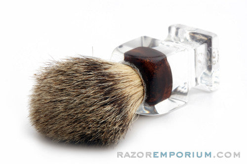 Opal B-304 Pure Badger Shaving Brush - 11mm Pure Badger