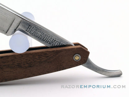 4/8" G.H. Pumacker "Black Diamond" Straight Razor w/ Black Walnut Scales  | Solingen, Germany