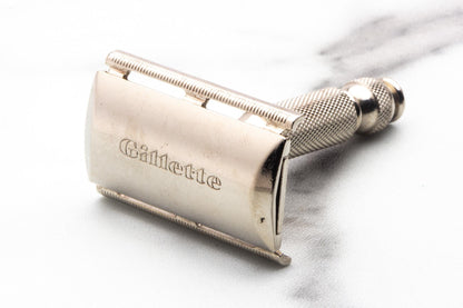 1965 K4 Gillette Ball End Travel Double Edge Safety Razor Set | Original Condition