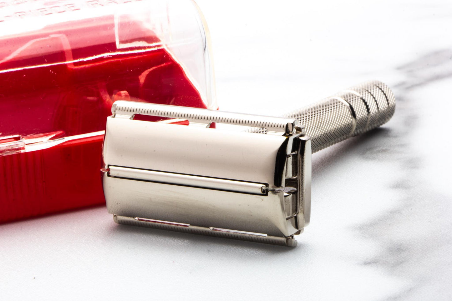 1953 Y3 Gillette Super Speed Double Edge Safety Razor Set In Original Red Case | Original Condition