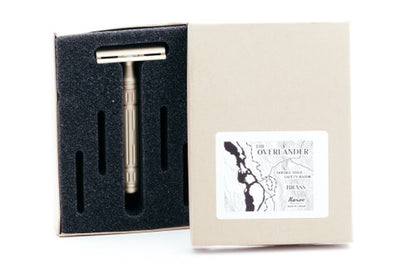 The Overlander Brass Double Edge Saftey Razor  | Karve Shaving Co.