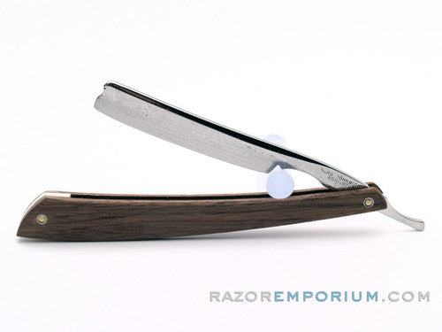 4/8''  Klas Tornblom Faux Frameback Straight Razor w/ Black Walnut Scales