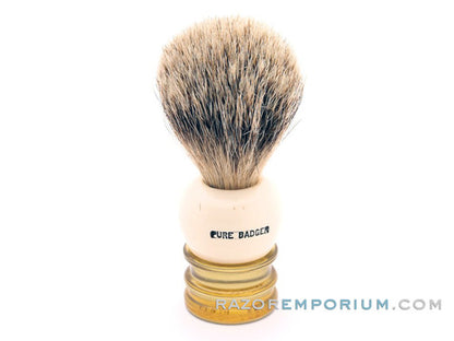 Plymouth Pure Badger Shaving Brush w/ Box