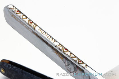 5/8" Fhoso #66 Complete 7 Day Hollow Grind Straight Razor Set | Solingen Wald Germany