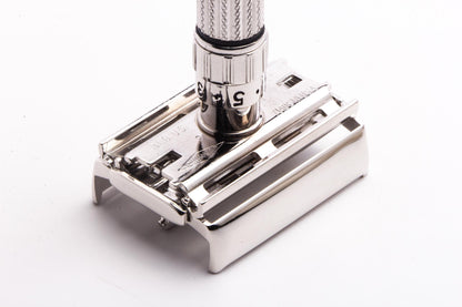 1958 D1 Gillette Red Dot Fatboy Adjustable Double Edge Safety Razor | Rhodium Revamp