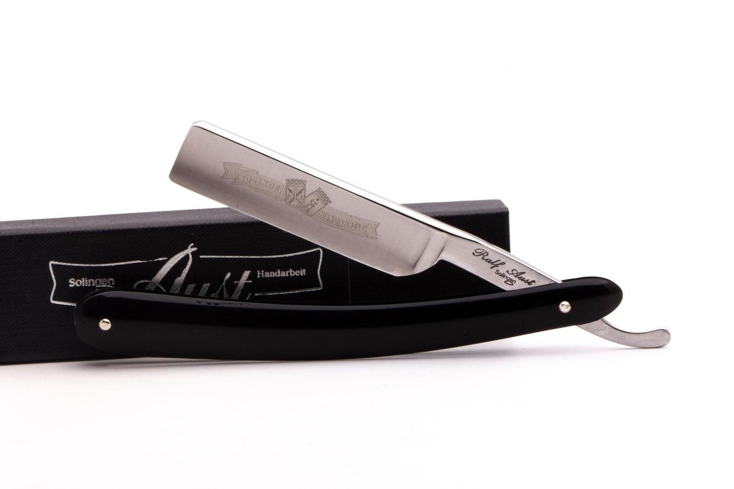 5/8" Ralf Aust American Tip Hollow Ground Straight Razor With Acrylic Scales | Used