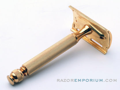 1930's Gillette Gold Ball End Tech Razor in Red Box