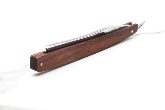 4/8" Vintage Restored Wade & Butcher Straight Razor With Wood Scales