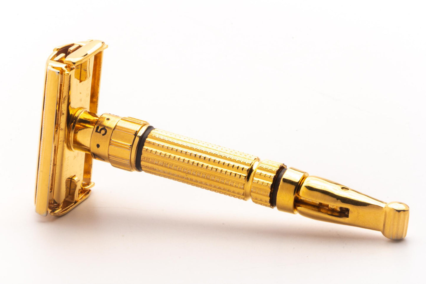 1960 F4 Gillette Adjustable Toggle Double Edge Safety Razor | 24K Gold Revamp