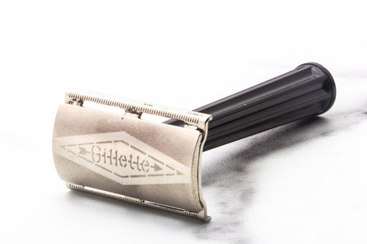1952 X4 Gillette Bakelite Handle Tech Double Edge Safety Razor  | Original Condition