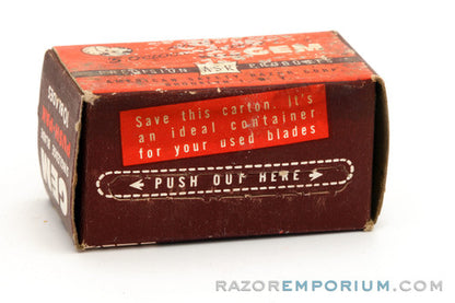 Gem Single Edge Push-Pak Blades (10) - New Old Stock (NOS) Razor Blades