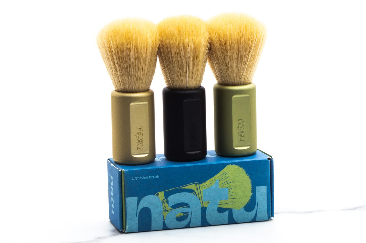 NATU | Light Green Synthetic Shaving Brush