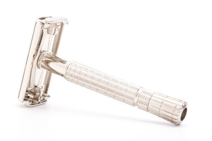 1956 B2 Gillette Flare Tip Super Speed Double Edge Safety Razor  | Factory Nickel Revamp
