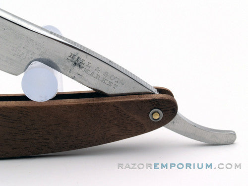11/16" Hill & Son Haymarket Straight Razor w/ Black Walnut Scales | Germany
