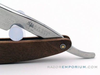 11/16" Hill & Son Haymarket Straight Razor w/ Black Walnut Scales | Germany