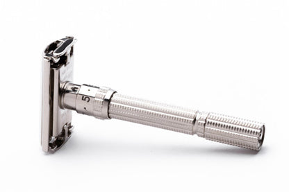 1968 N2 Gillette Slim Adjustable Double Edge Safety Razor | Factory Nickel Revamp