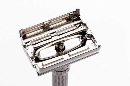 1968 N2 Gillette Slim Adjustable Double Edge Safety Razor | Factory Nickel Revamp