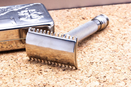 1922 Gillette Old Type Safety Razor Set With Custom Military Case | Original Condition