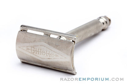 1957 Gillette Ball End Tech DE Safety Razor C1
