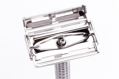 1960 F4 Gillette Flare Tip Super Speed DE Razor | Rhodium Revamp