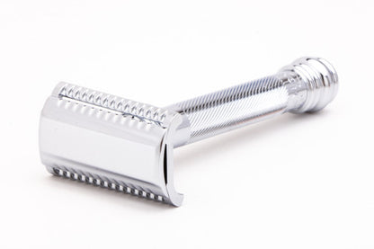 Merkur 39C - HD Long Handle Barber Pole Safety Razor, Slant Bar
