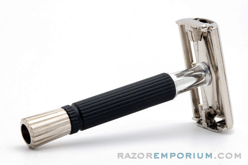 1969 Gillette Black Handle Super Speed Safety Razor O4
