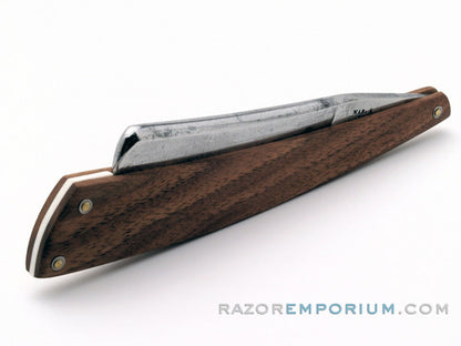 15/16" Mas A Clermont Straight Razor w/ Black Walnut Scales