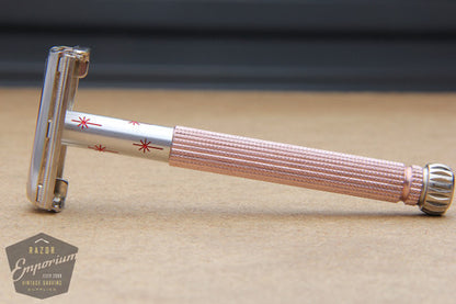 Gillette 1970 Pink Star Lady Safety Razor P1