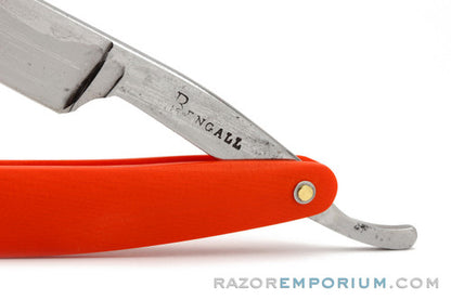 5/8" Bengall Shave Ready Straight Razor Custom G10 Orange Scales