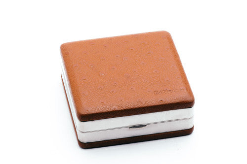 Gillette 1948 Executive DE Safety Razor Set w/ Ostrich Leather Case, Blade Bank, and Original Box