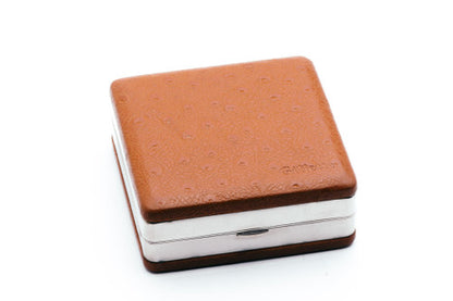 Gillette 1948 Executive DE Safety Razor Set w/ Ostrich Leather Case, Blade Bank, and Original Box