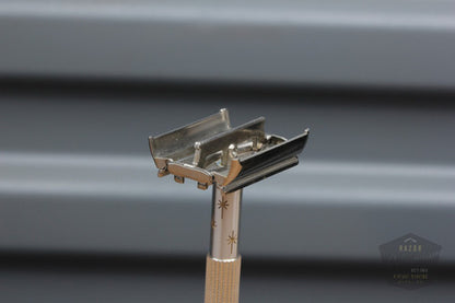 Gillette 1968 Lady Champagne Double Edge Butterfly