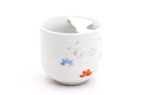 Vintage Mustache Saver Coffee Mug | Flowers