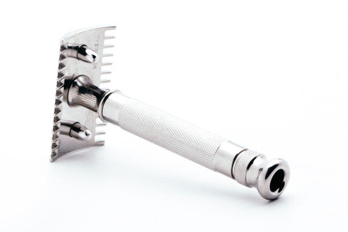 Gillette Fluted Tip Aristocrat Double Edge Safety Razor | Nickel Revamp