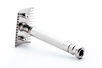 Gillette Fluted Tip Aristocrat Double Edge Safety Razor | Nickel Revamp