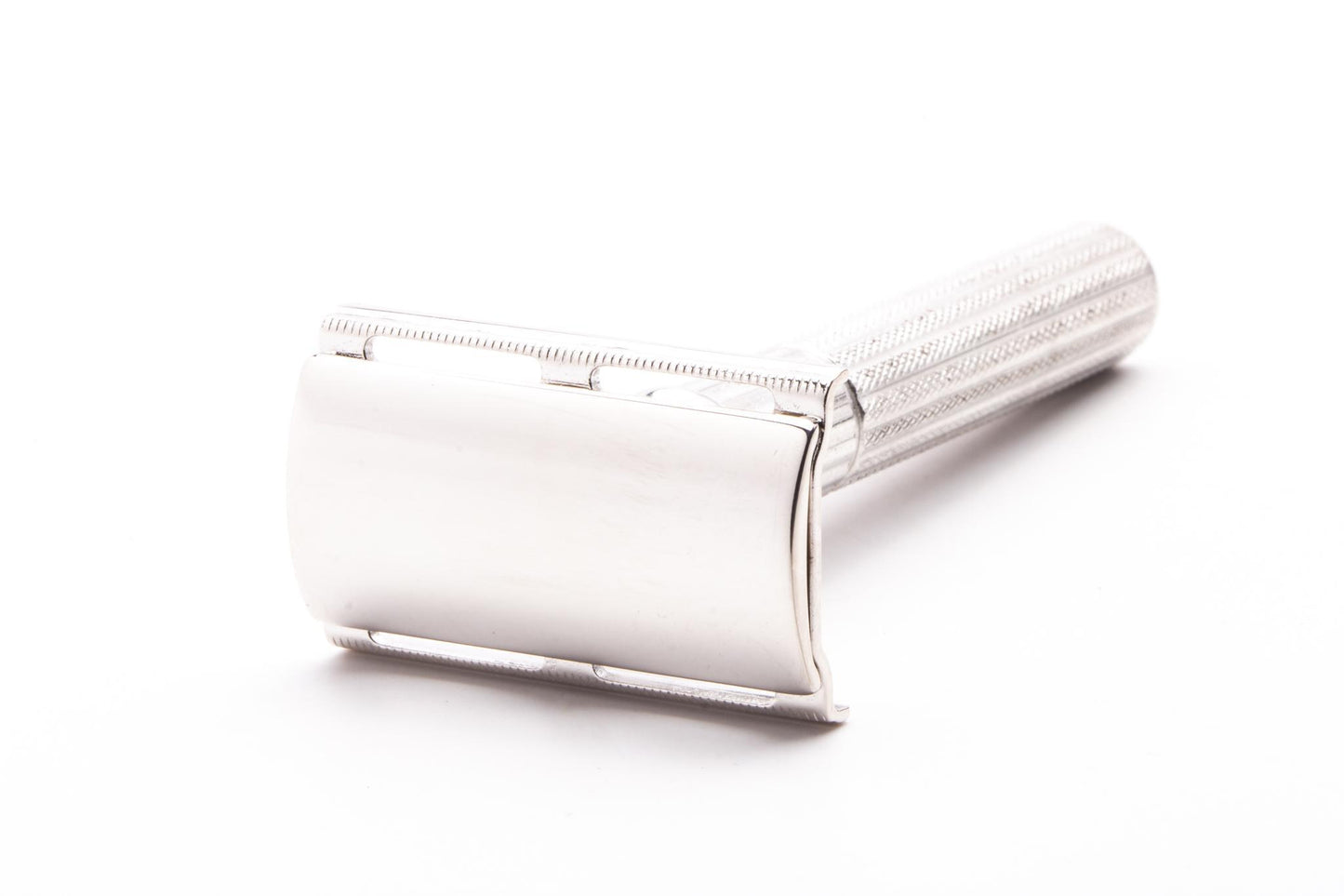 1976 W1 Gillette Fat Handle Tech Double Edge Safety Razor | Factory Nickel Revamp